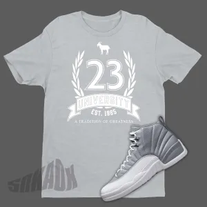 23 University Shirt To Match Air Jordan 12 Stealth