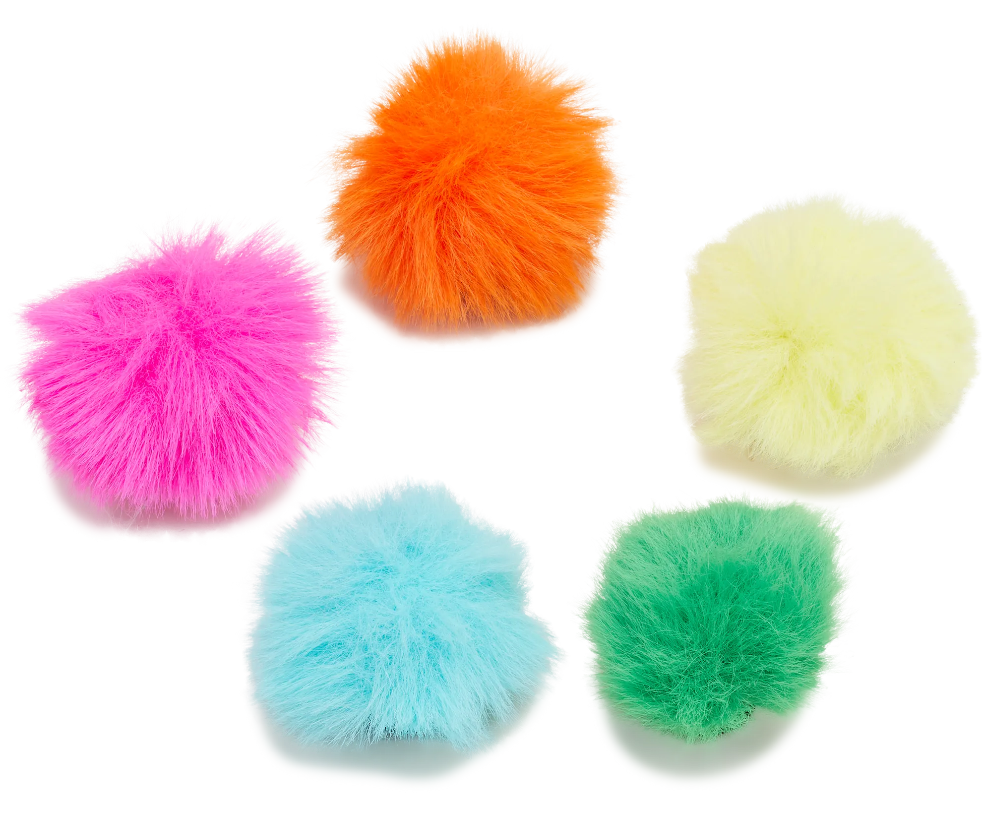 80s Neon Puff Ball 5 Pack