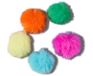 80s Neon Puff Ball 5 Pack