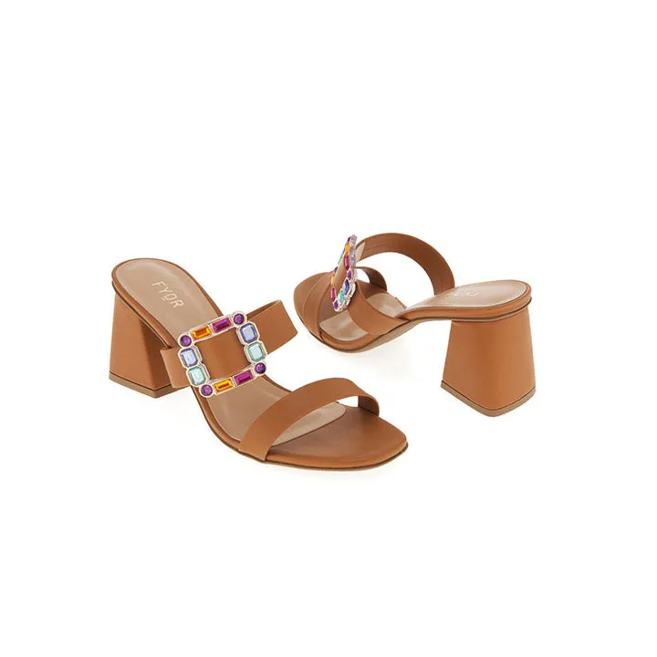 A Snazzy Buckle Adorned Mule BCM 149