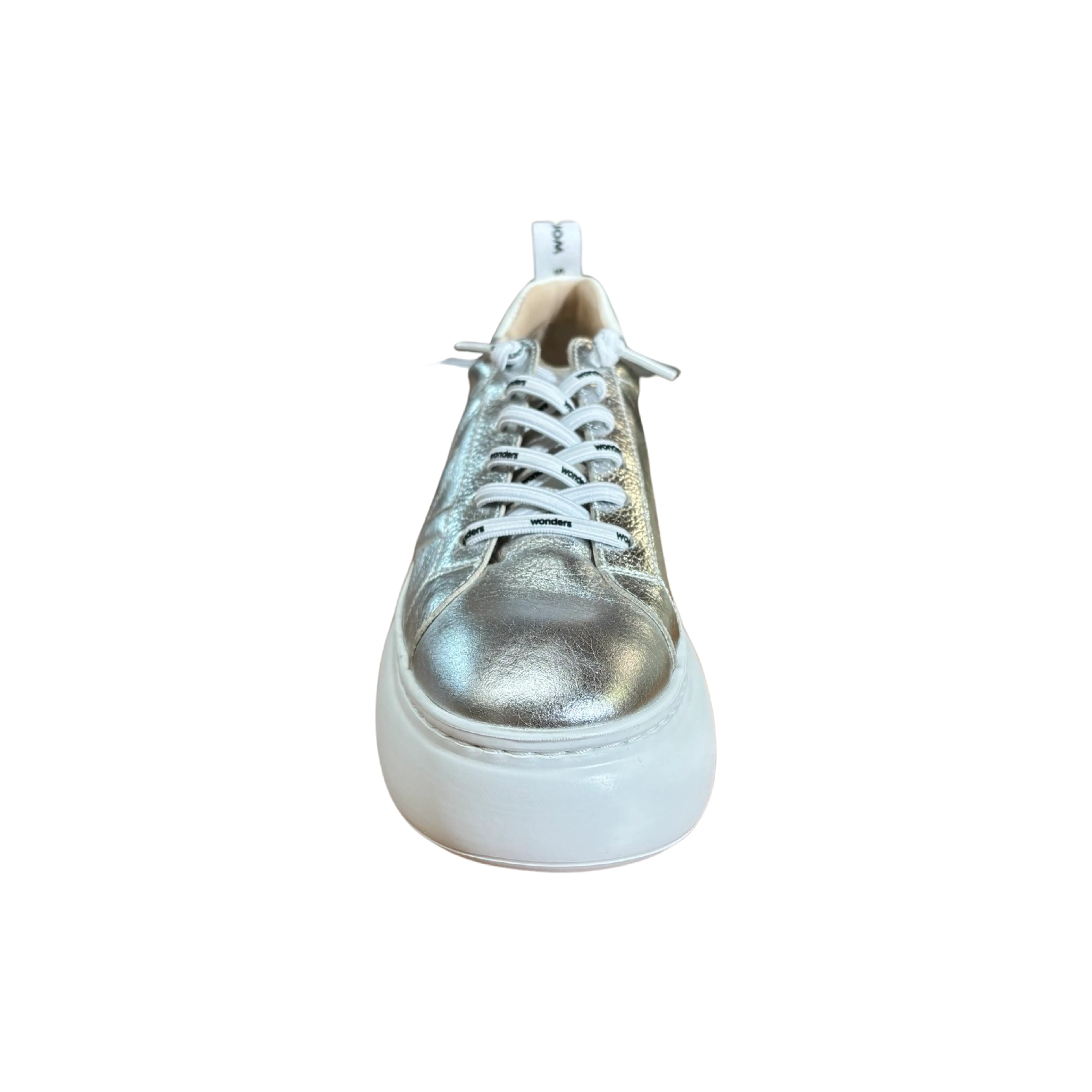 A2632 Silver Metallic Platform Sneaker