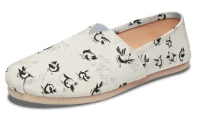 Abstract Bird Pattern Casual Shoes