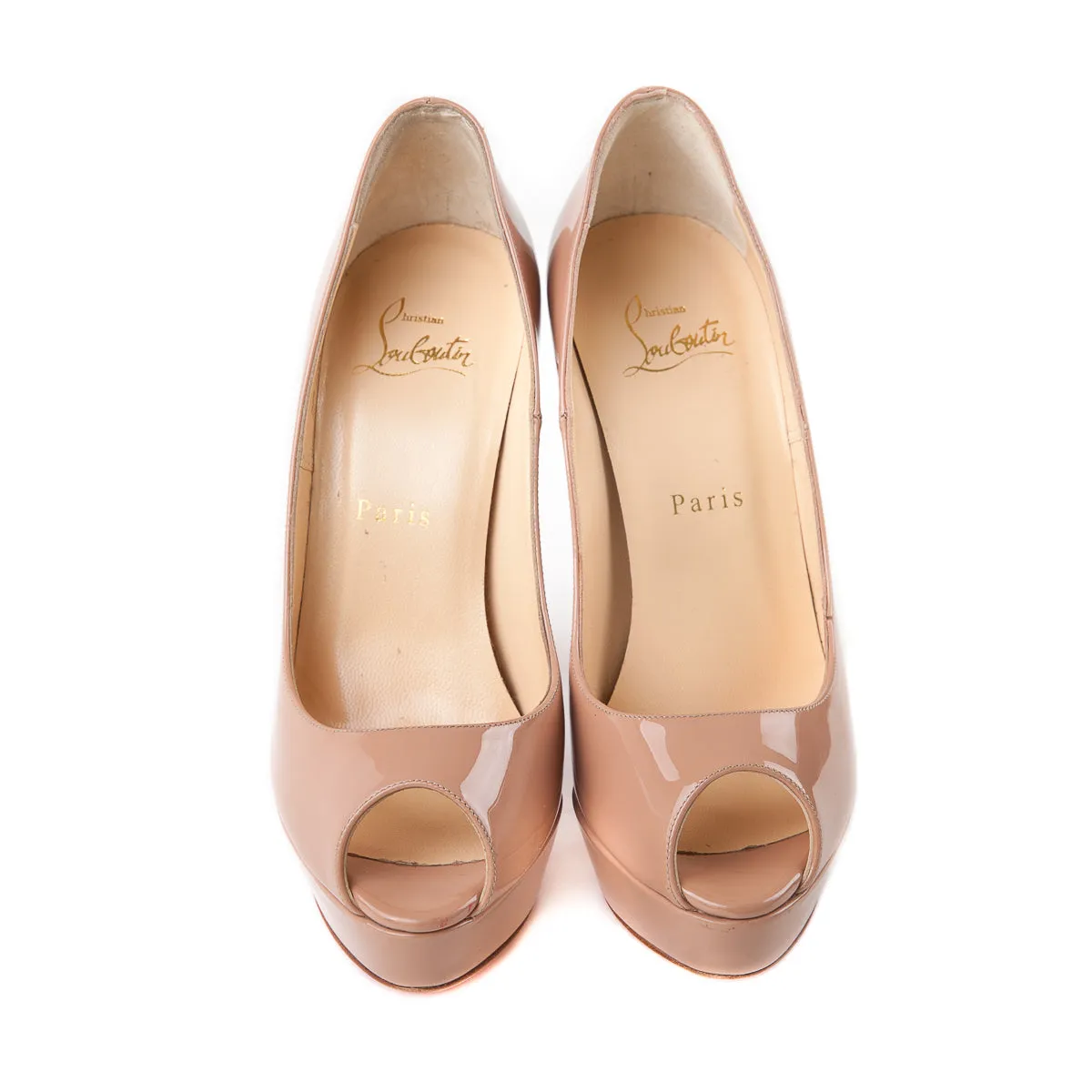 Altanana Peep Toe Pumps Nude