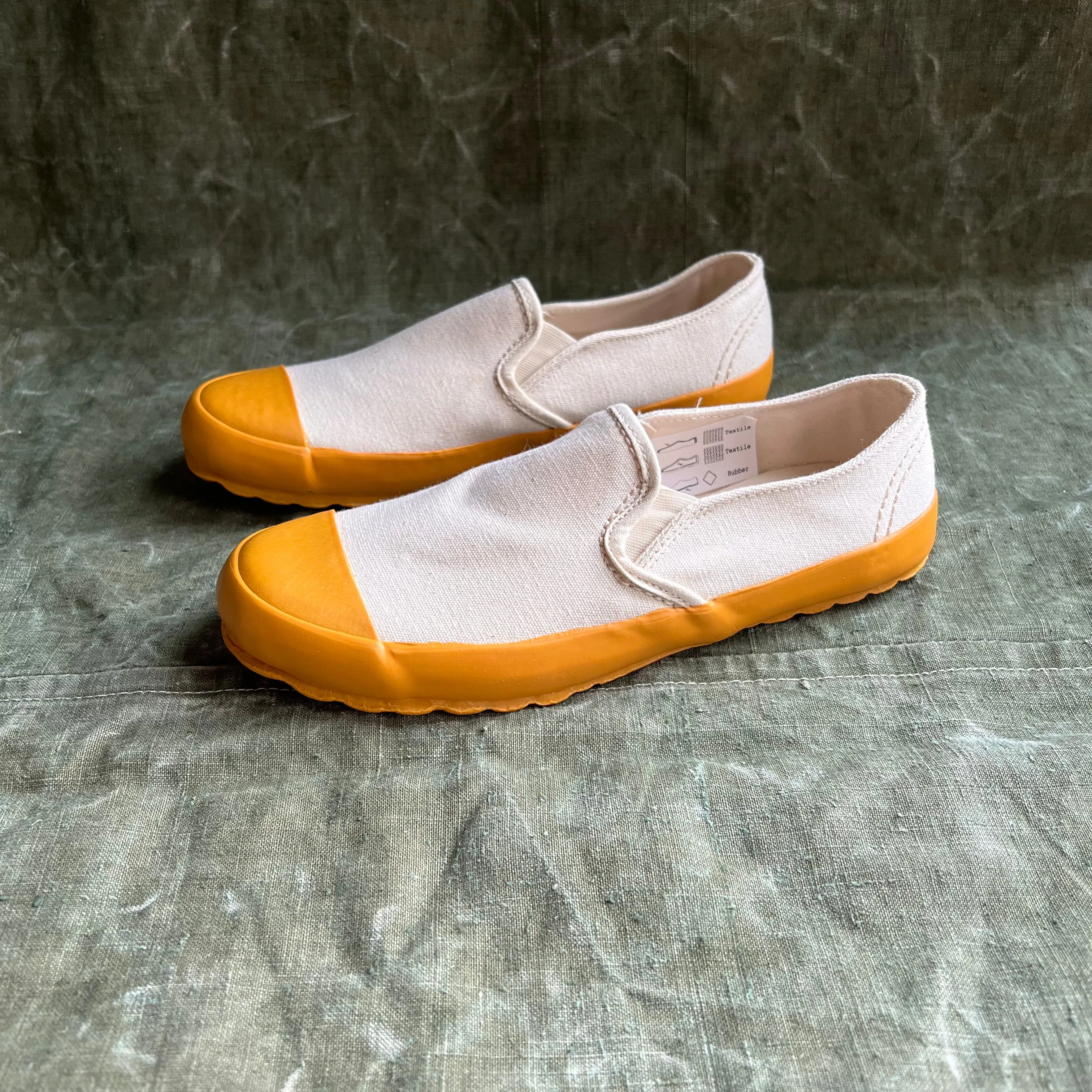 ARCHIVE SALE - MK 1 SLIP-ON, ECRU/YELLOW