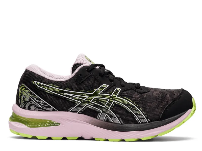 Asics Gel Cumulus 23 Kids Running Shoe (Black/Barely Rose)