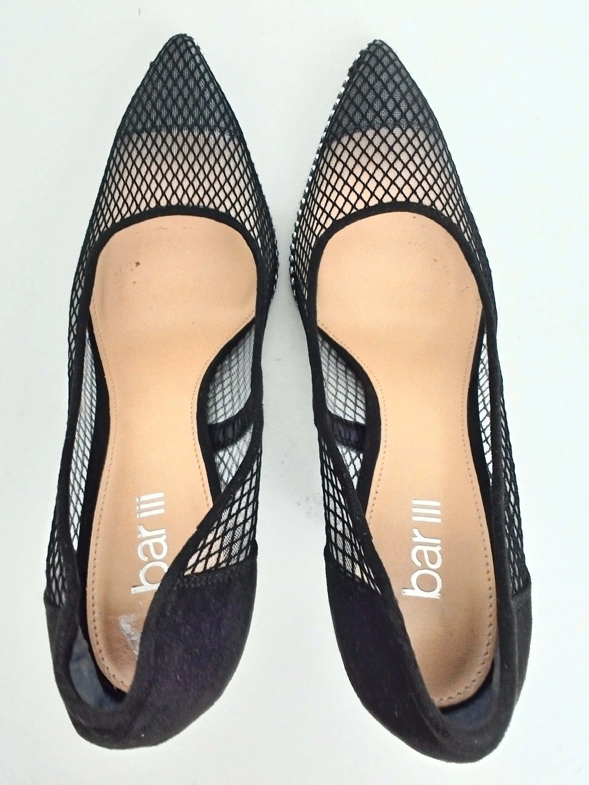 Bar III Women's Black/Clear Pumps Size 6 M