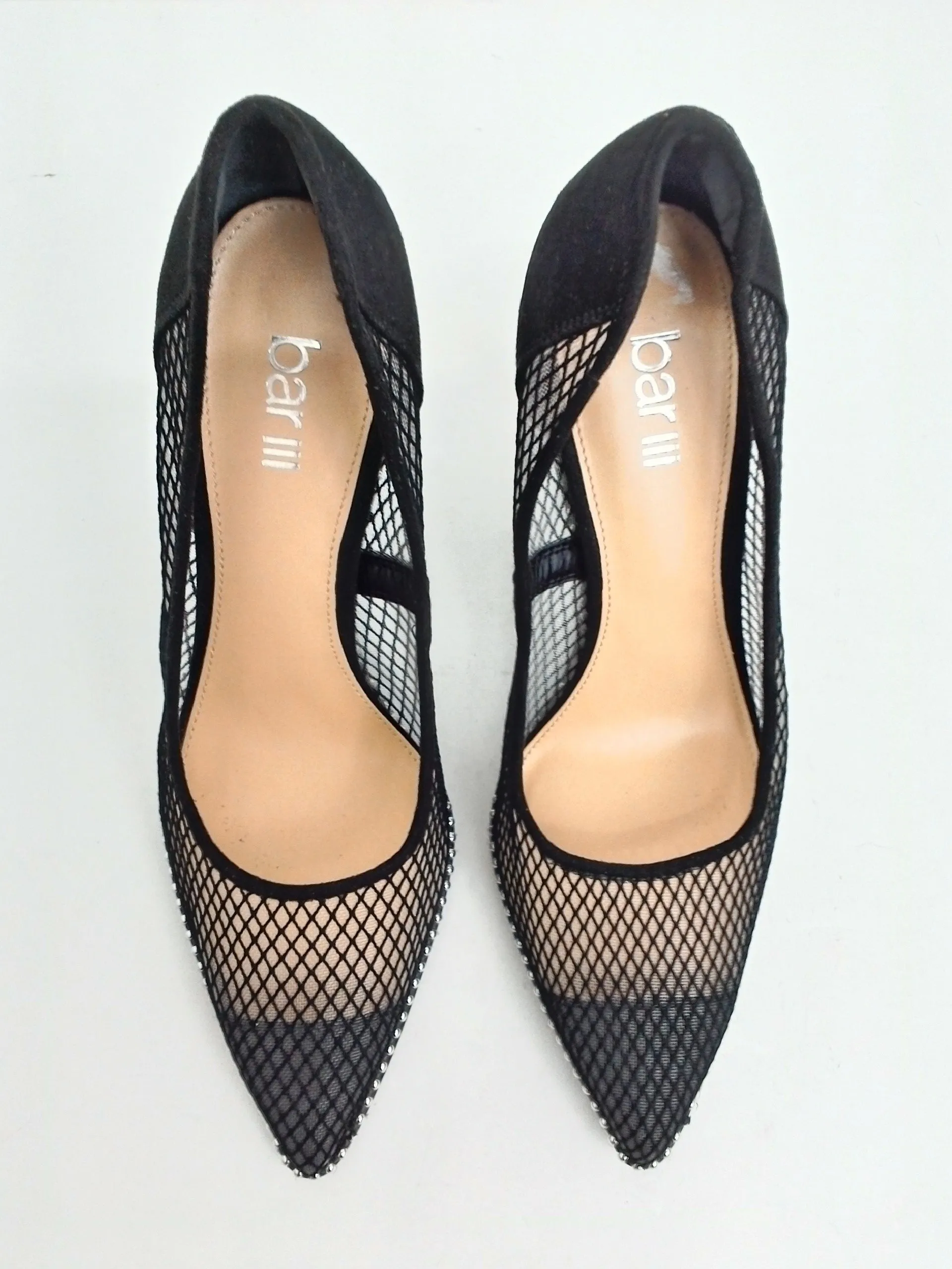 Bar III Women's Black/Clear Pumps Size 6 M