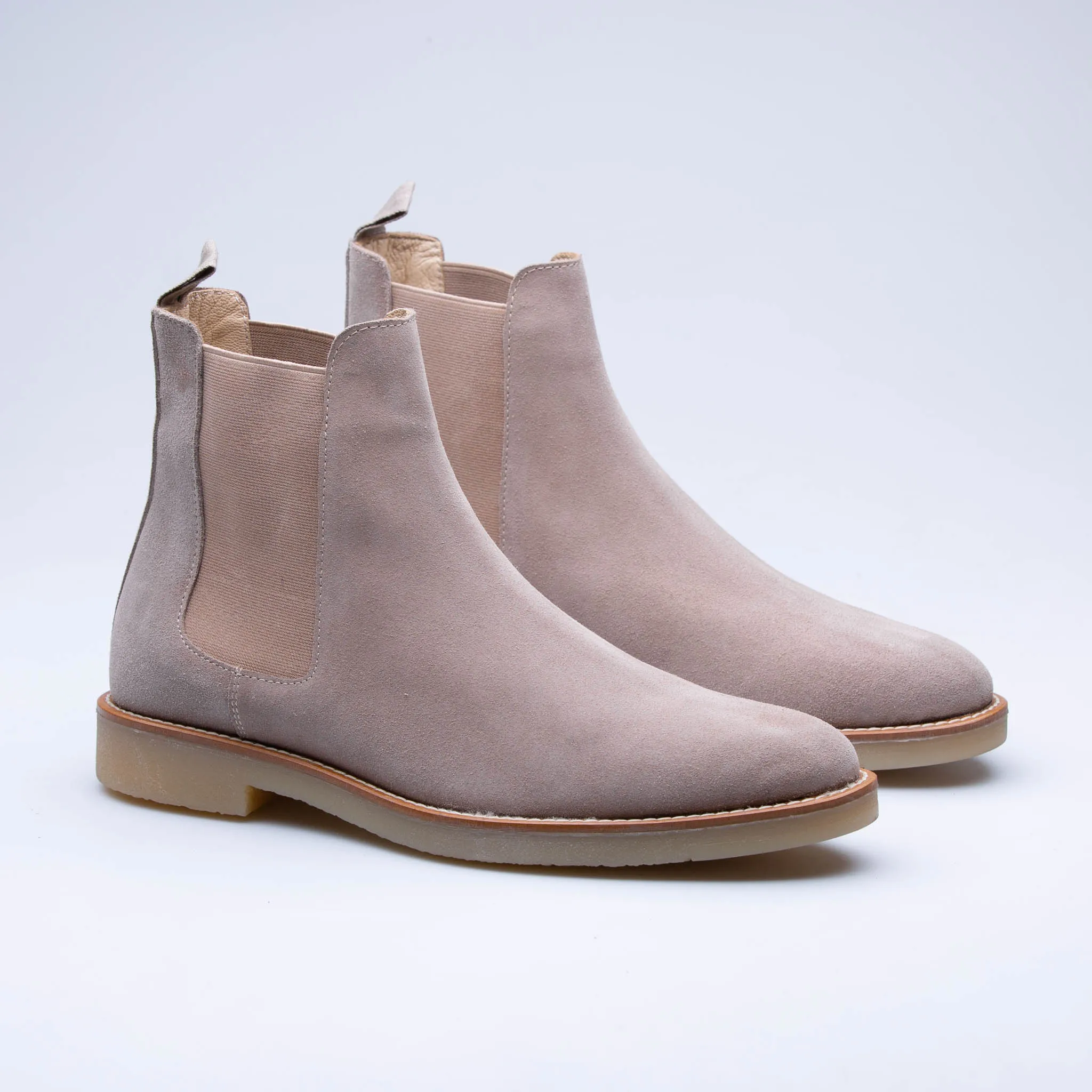 Beige Care Chelsea Boots