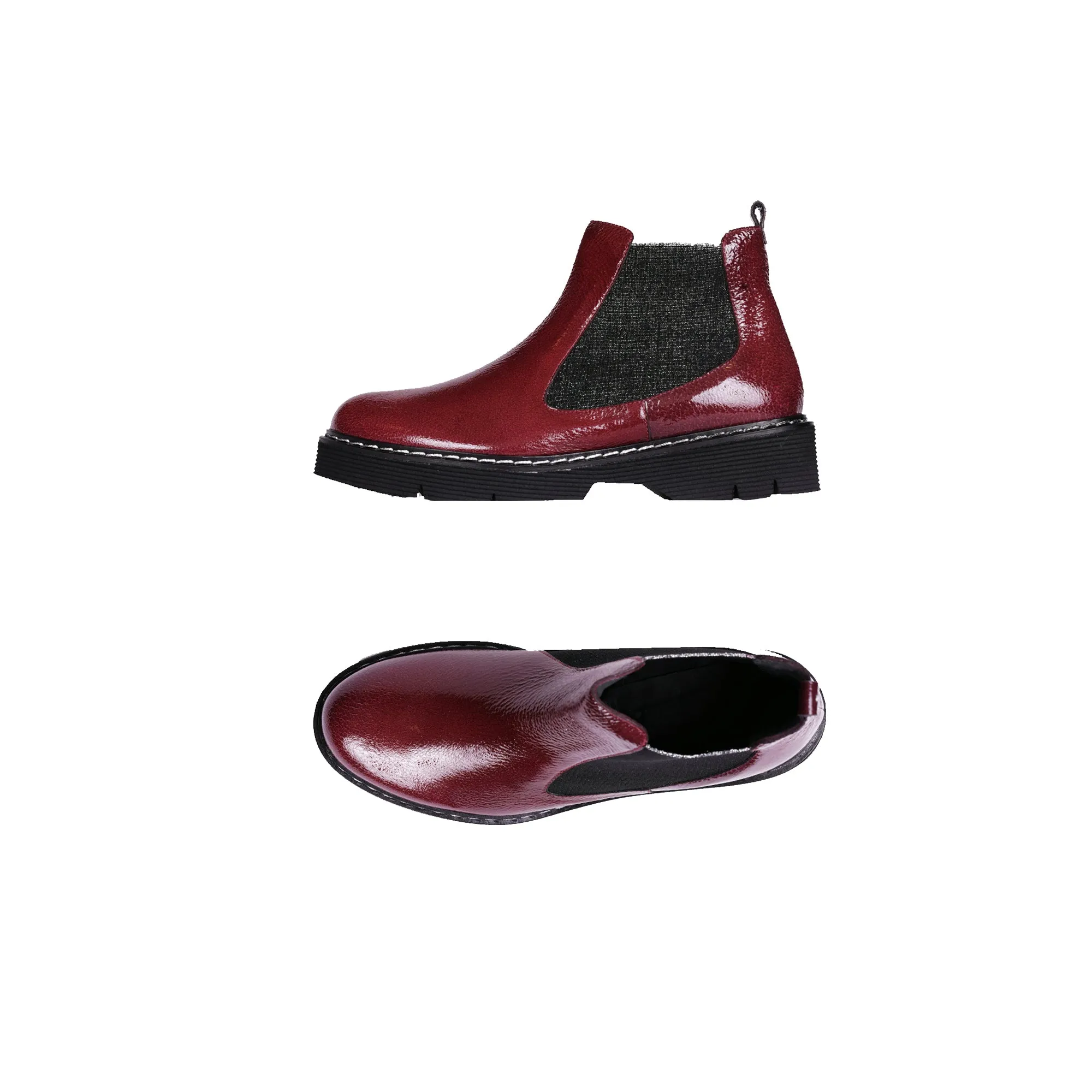 Bootie Reversibile Burgundy