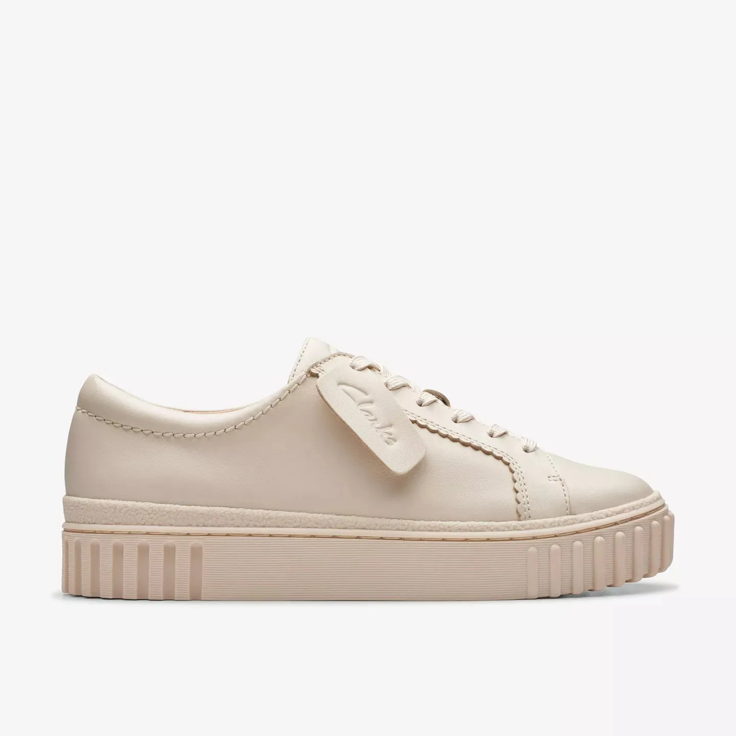 Clarks Mayhill Walk Cream Leather