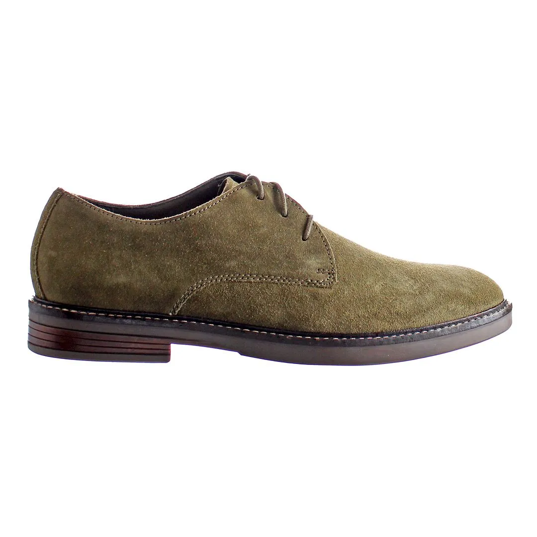 Clarks Paulson Plain Mens Green Shoes