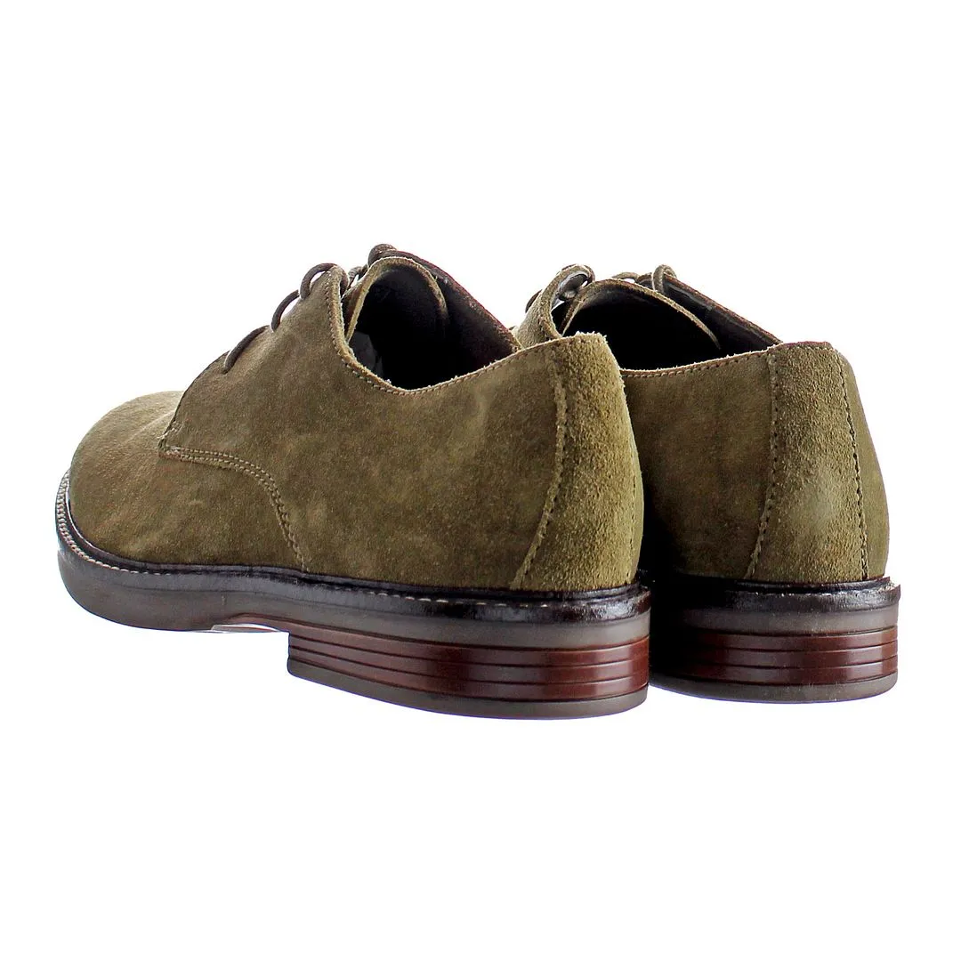 Clarks Paulson Plain Mens Green Shoes