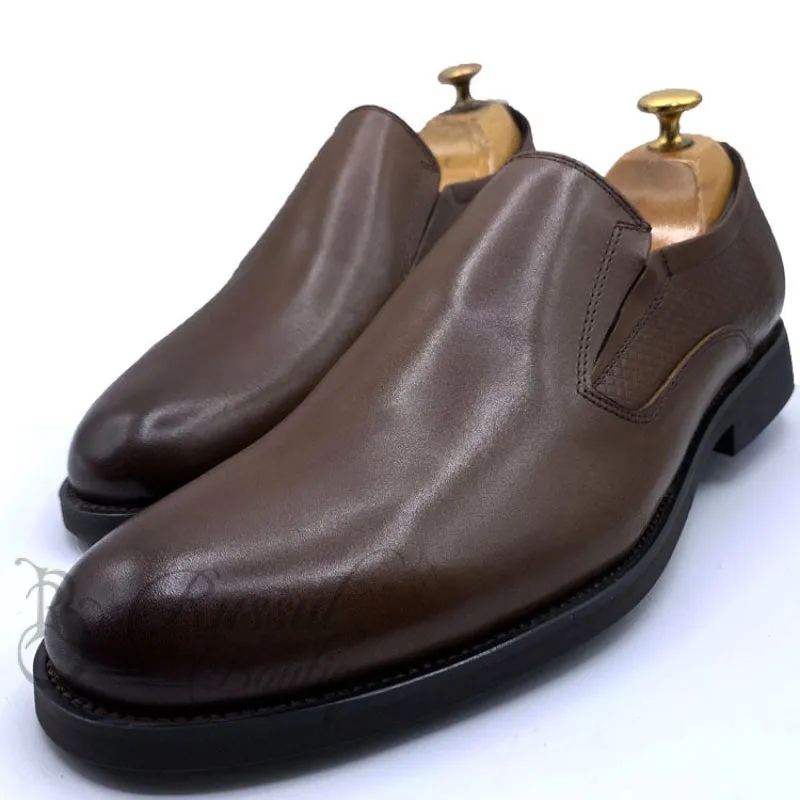 CLK leather monk shoes |Brown