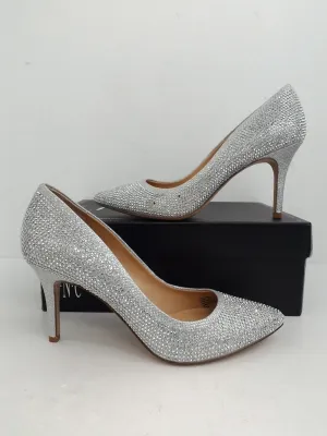 INC International Concepts Women's Zitah Silver Bling Heel Size 7 M