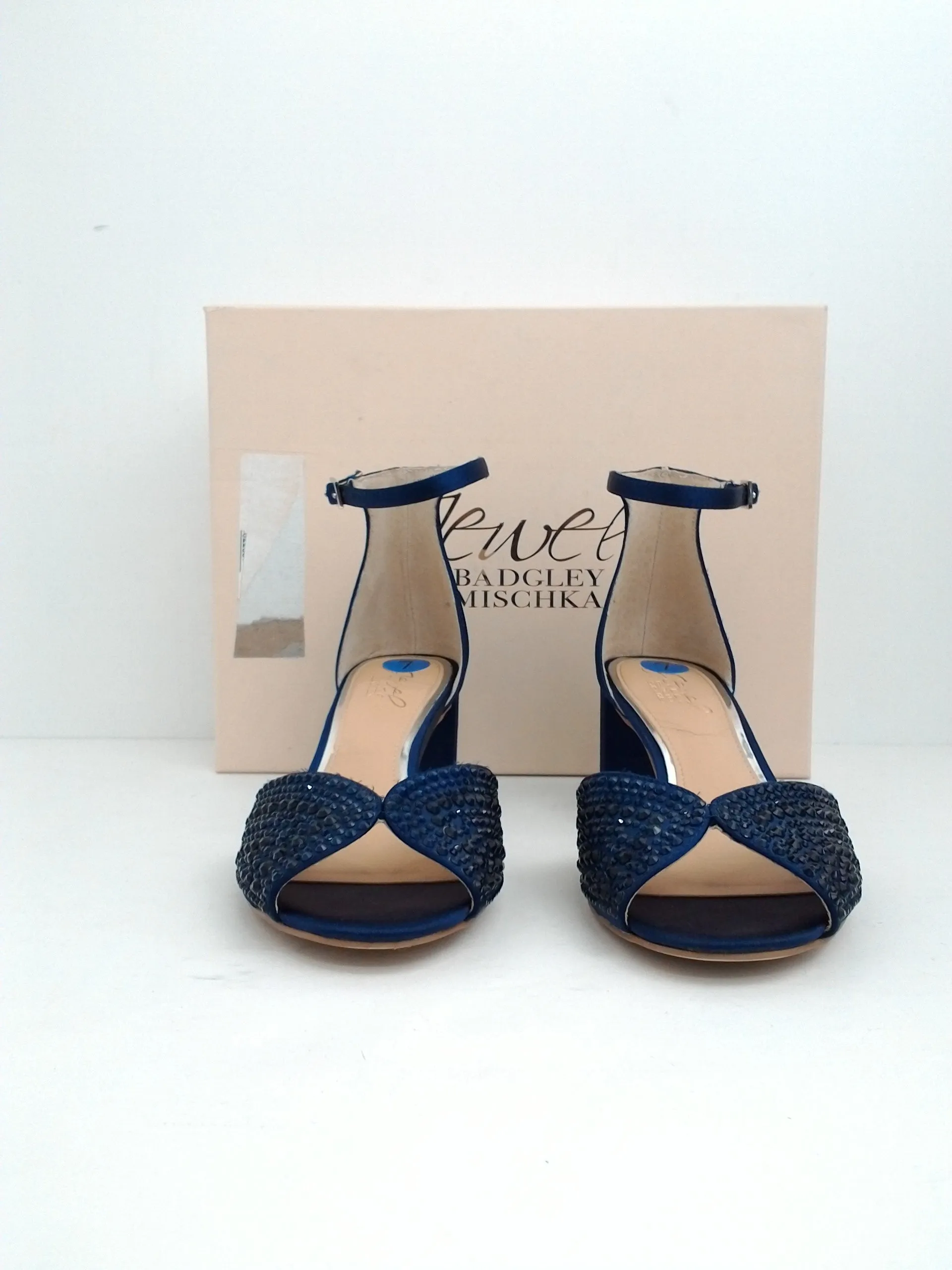 Jewel Badgley Mischka Women's Sycamore Navy Blue Size 7