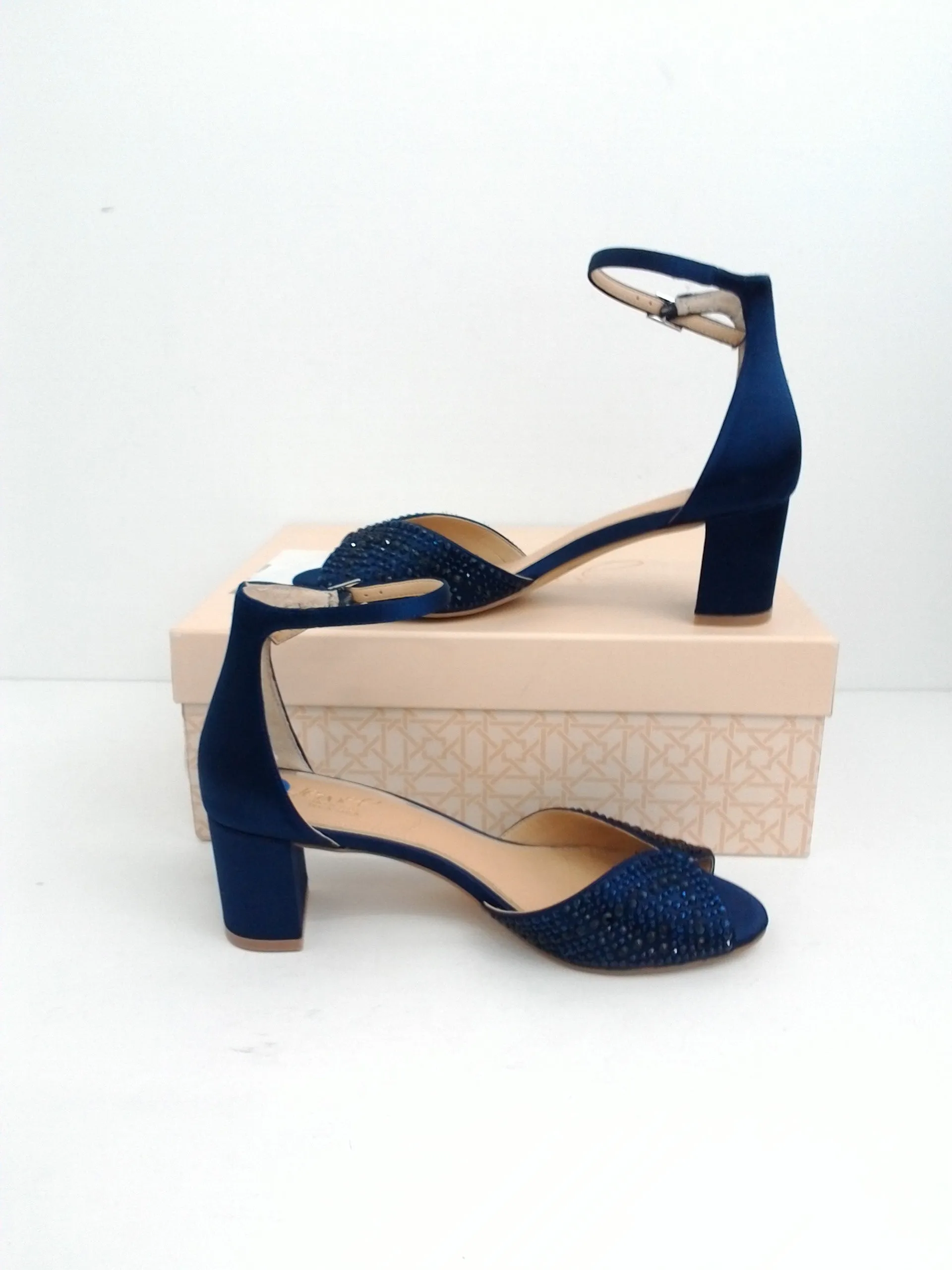 Jewel Badgley Mischka Women's Sycamore Navy Blue Size 7