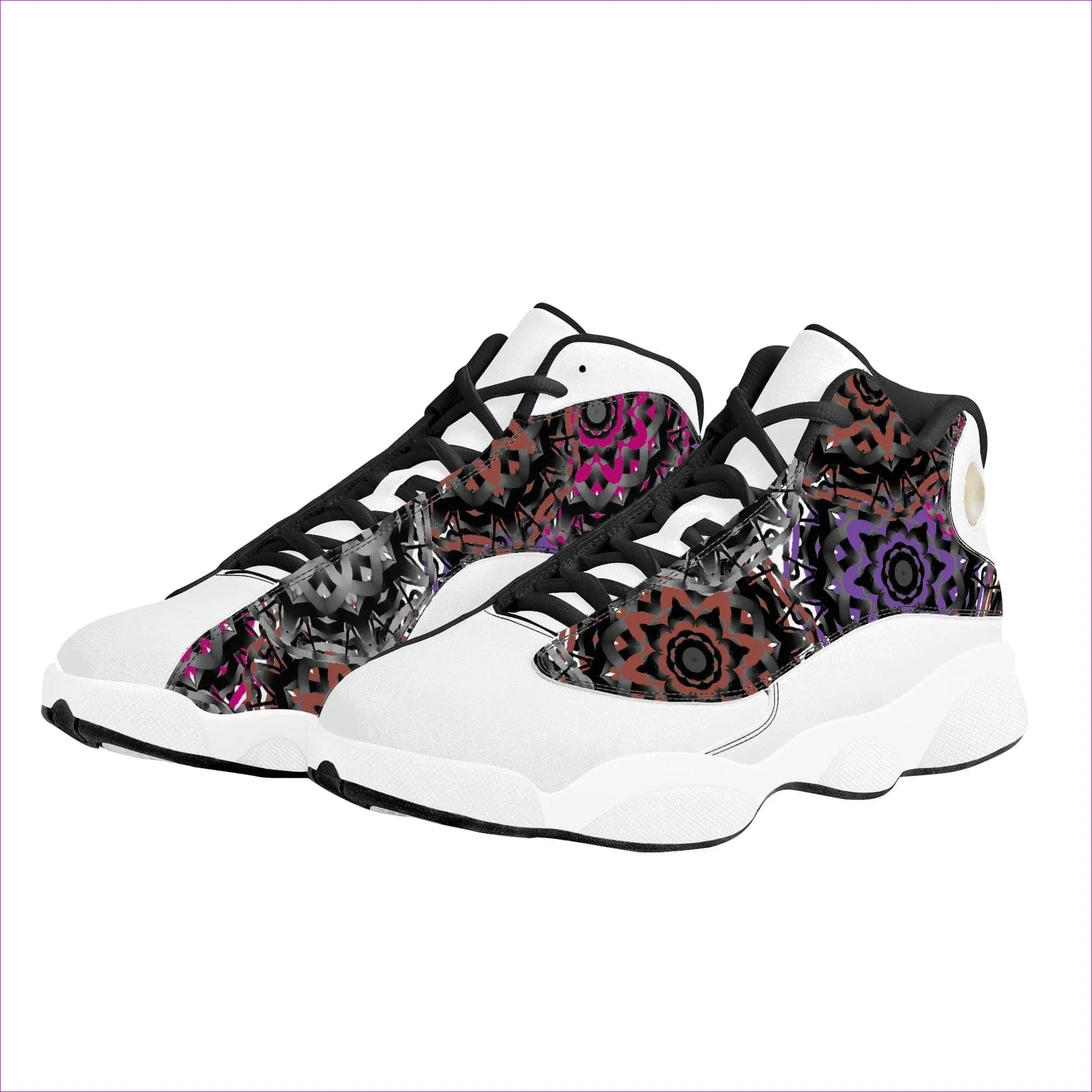 Mandala Graffiti Basketball Shoes