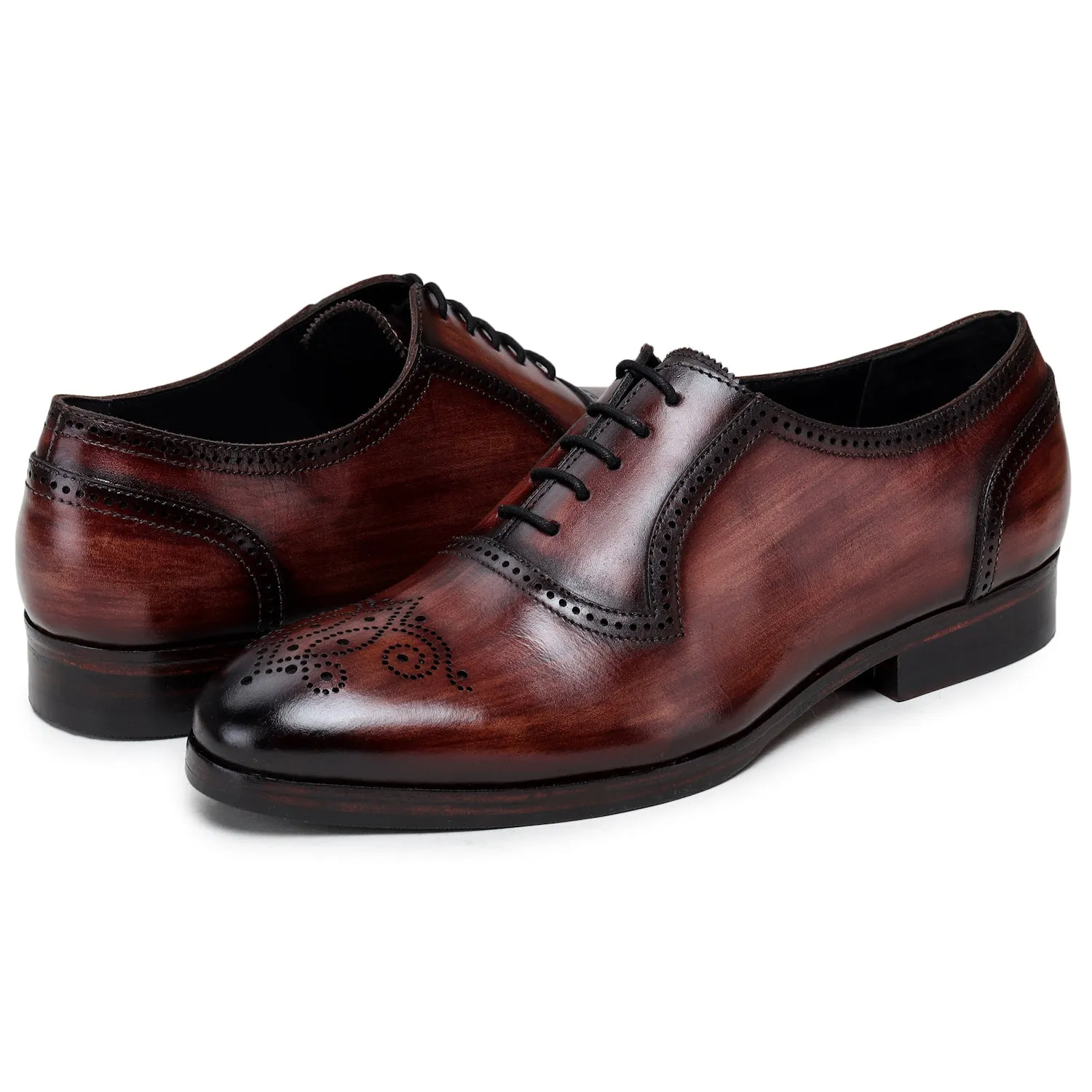 Medallion Toe Oxford - Brown