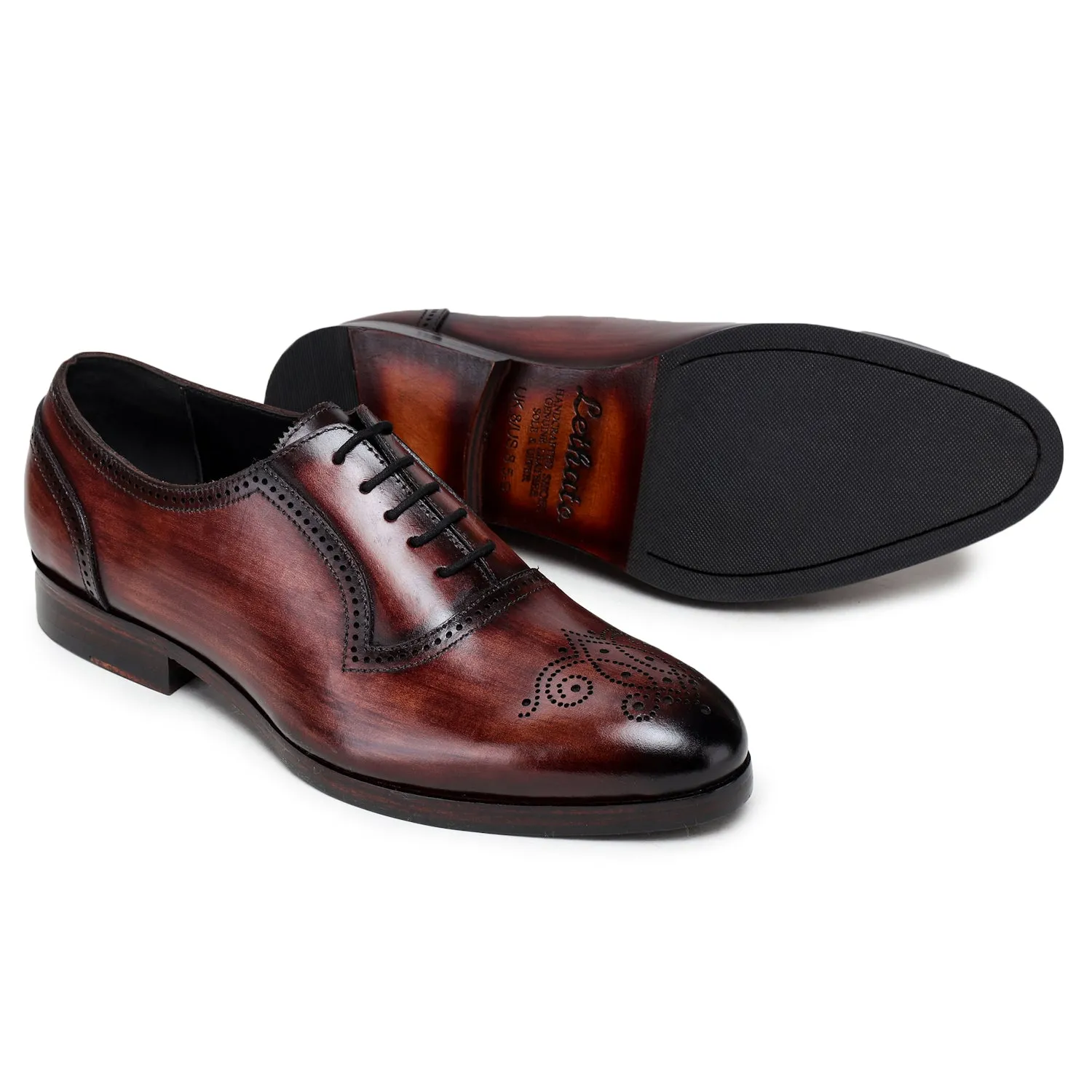 Medallion Toe Oxford - Brown