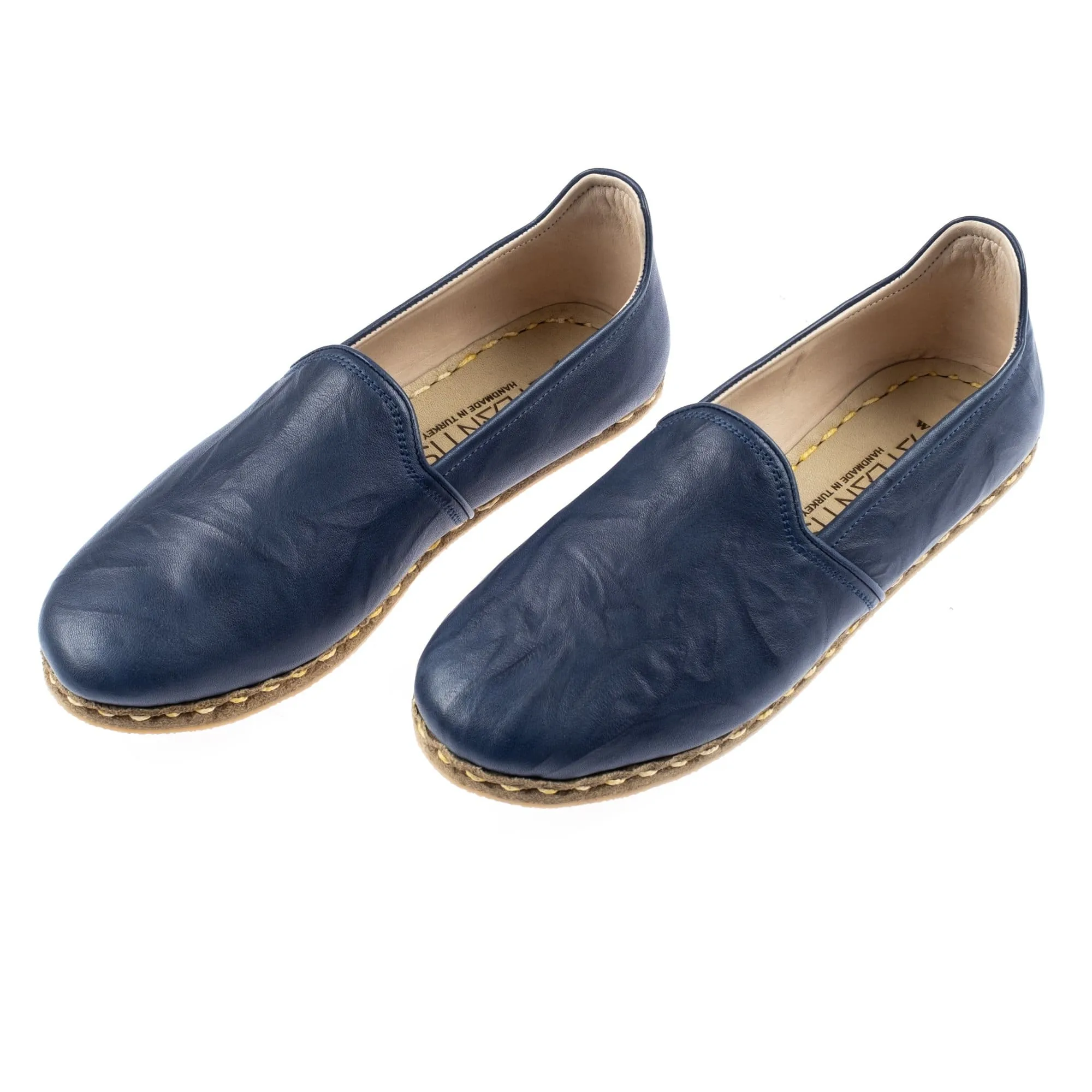 Men's Navy Slip On Shoes