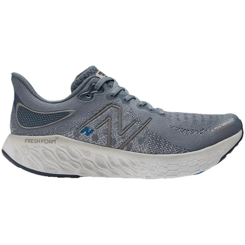 **Mens New Balance Fresh Foam X 1080v12 Running Shoes - Steel/Sky Blue, Size 11.5 D (Medium Width)**