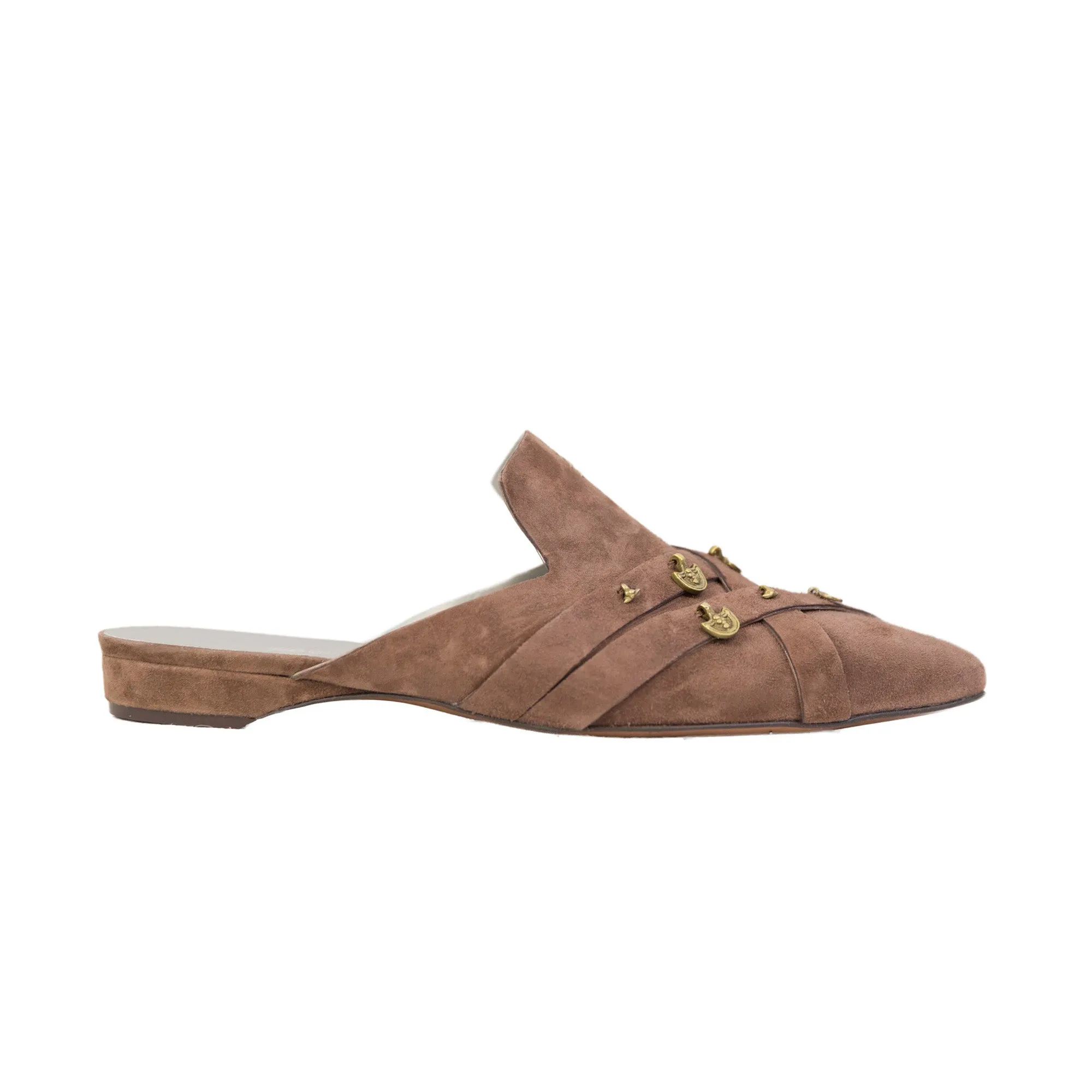 Mules Argentini Suede Brown