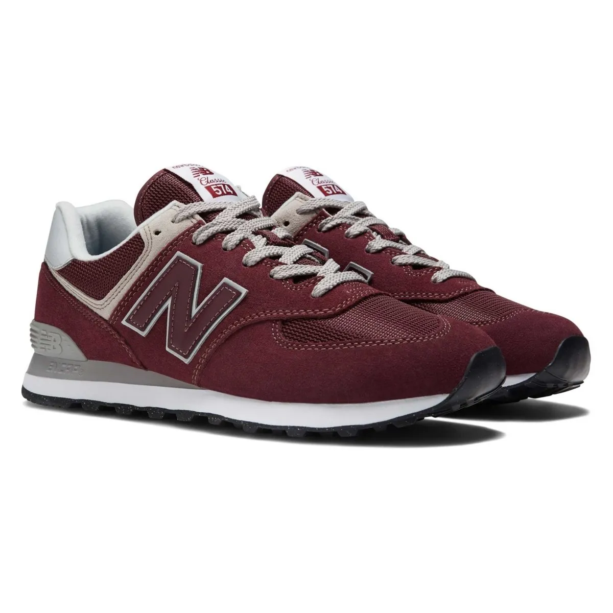 New Balance Men's ML574EVN Burgundy/White