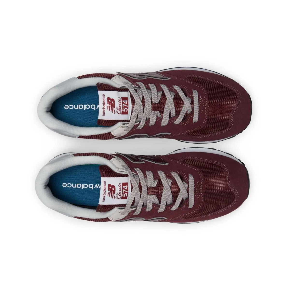 New Balance Men's ML574EVN Burgundy/White