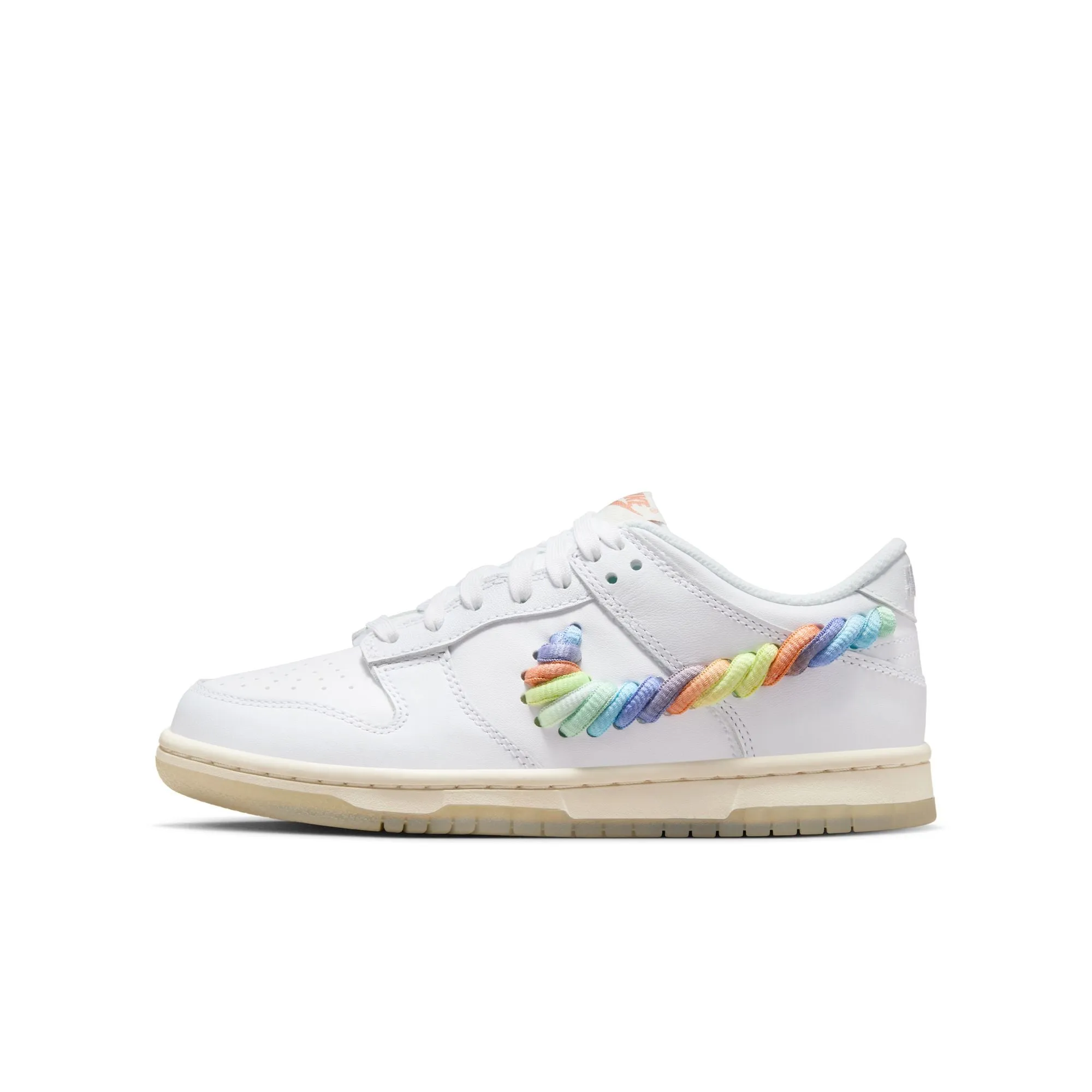 Nike Dunk Low SE GS (White/Multi-Color/Terra Blush)