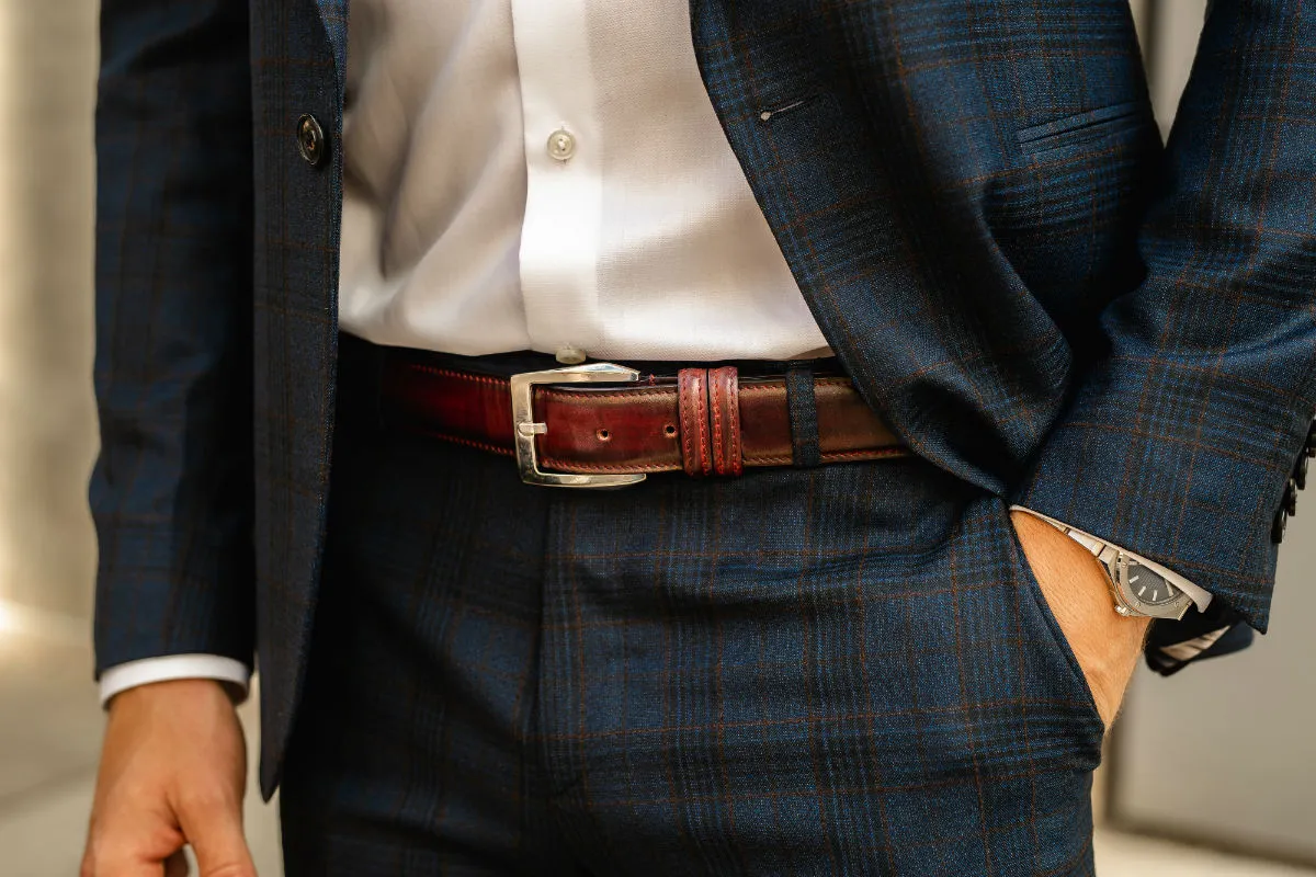 Oxblood Leather Belt