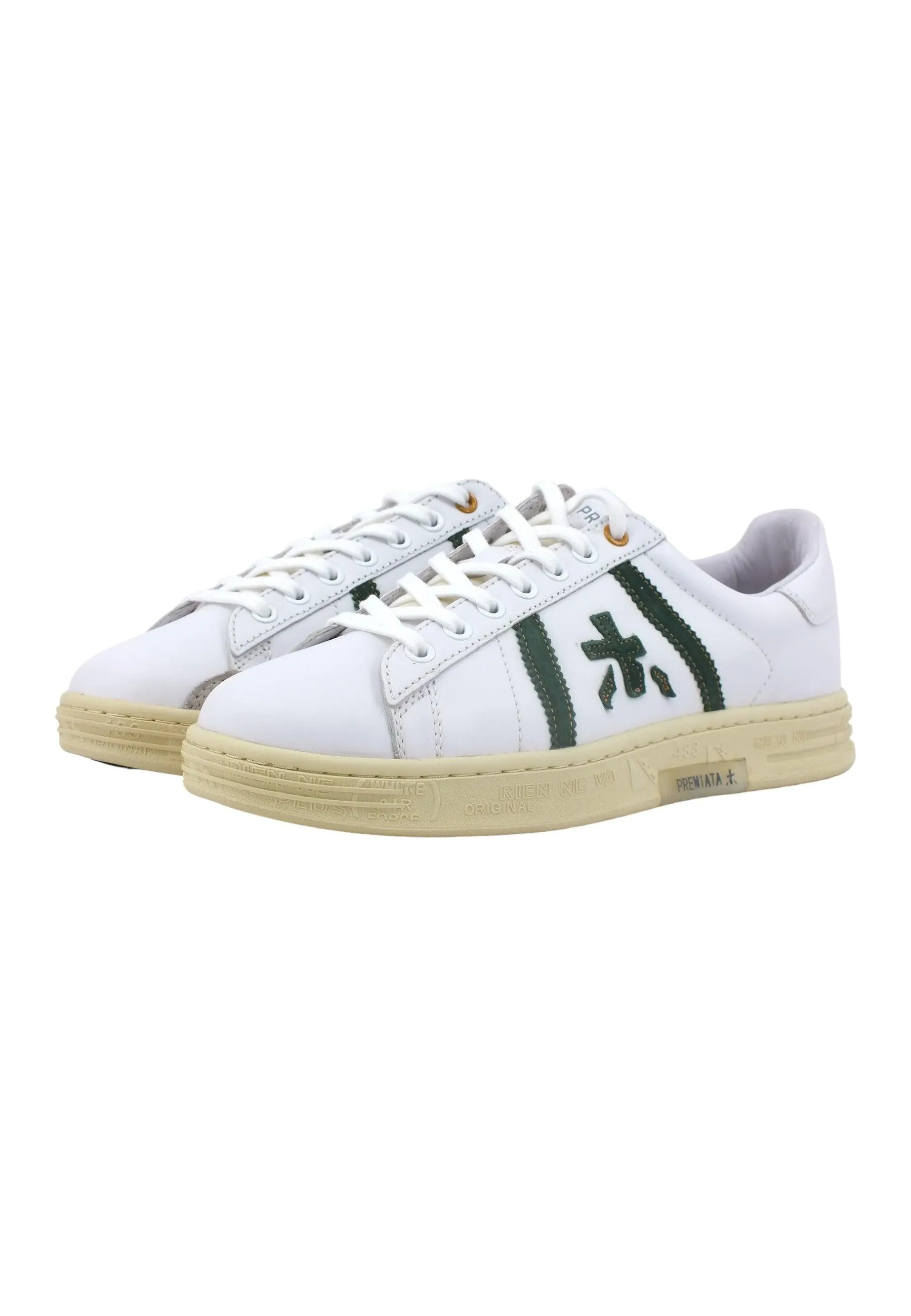 PREMIATA Sneaker Uomo White Green RUSSELL-6432