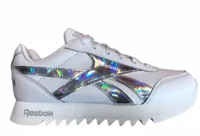 Reebok Royal CL Jog 2 Plat Kid FV1309 white-silver girls' sneakers shoe