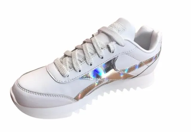 Reebok Royal CL Jog 2 Plat Kid FV1309 white-silver girls' sneakers shoe