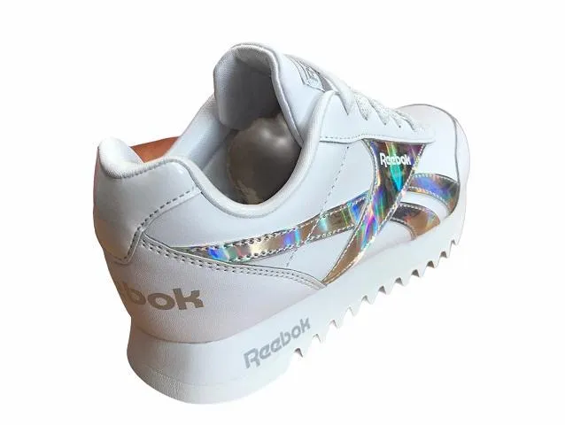 Reebok Royal CL Jog 2 Plat Kid FV1309 white-silver girls' sneakers shoe