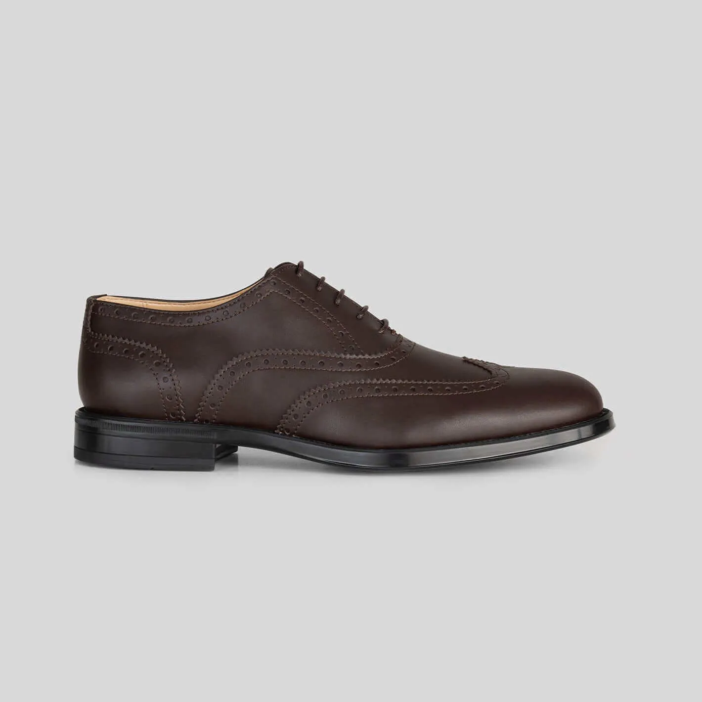 THE OXFORD BROGUE - Men's Classic Wingtip Brogue - Corn Leather