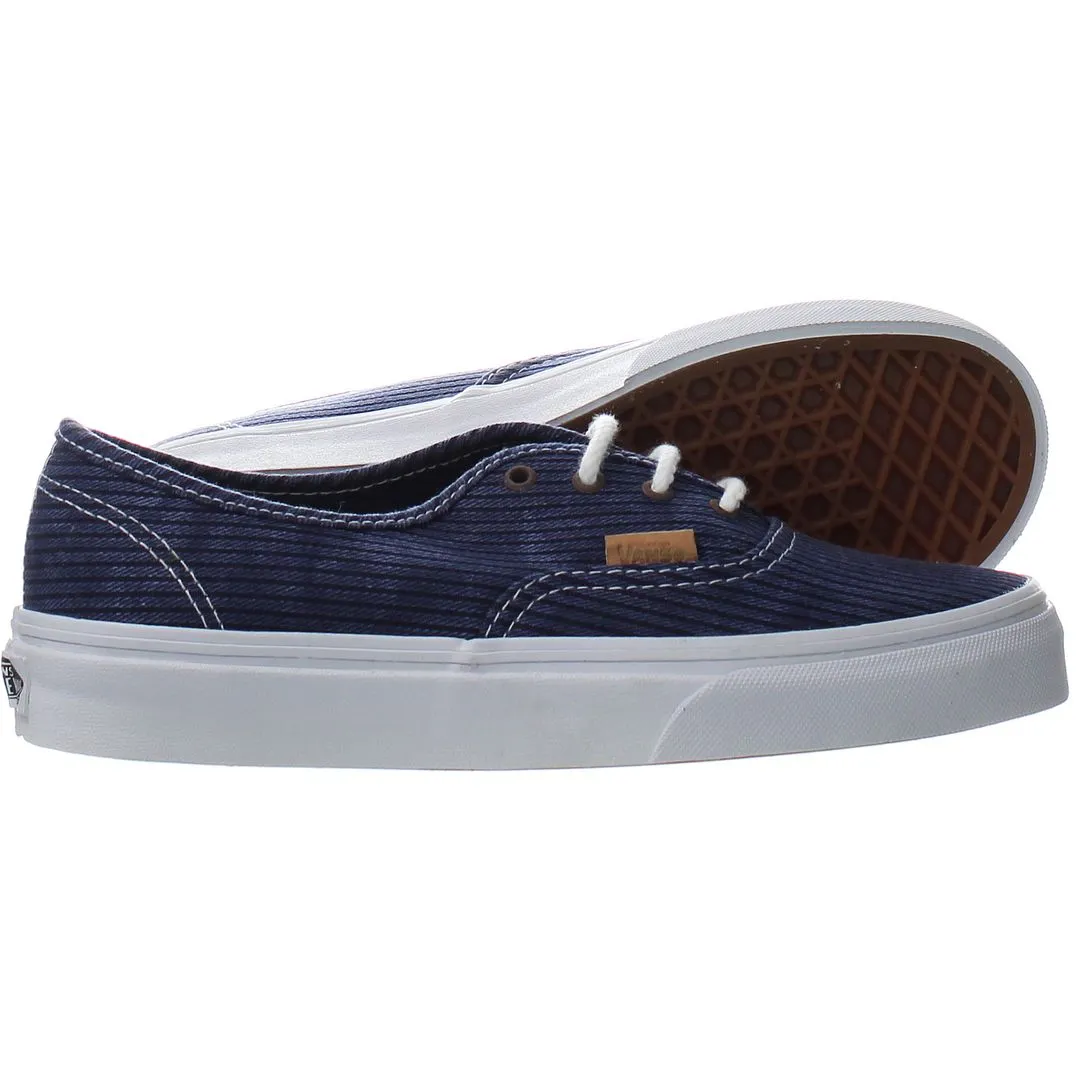 Vans Authentic Washed Herringbone Mens Blue Plimsolls