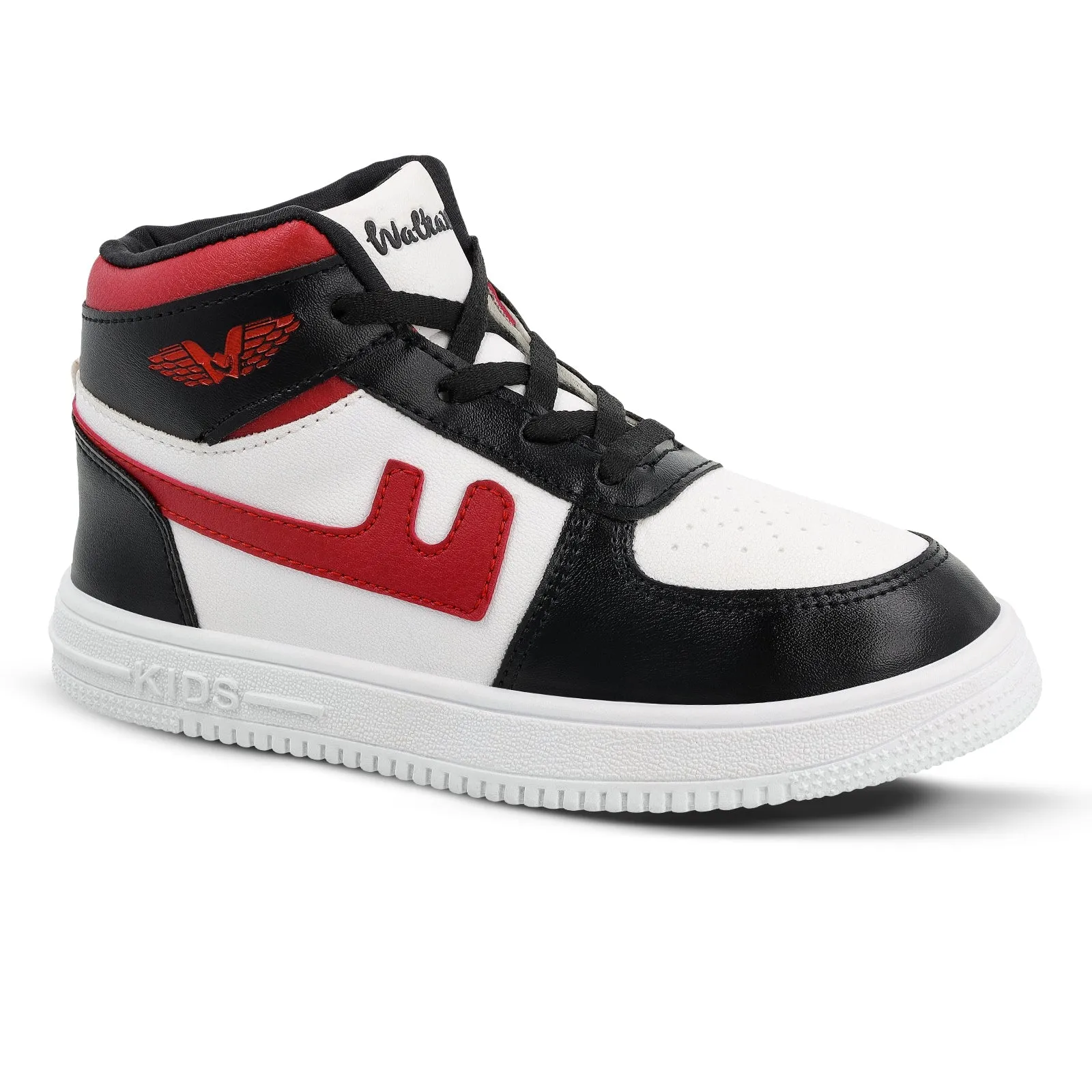 Walkaroo Boys Shoes - WK380 White Black