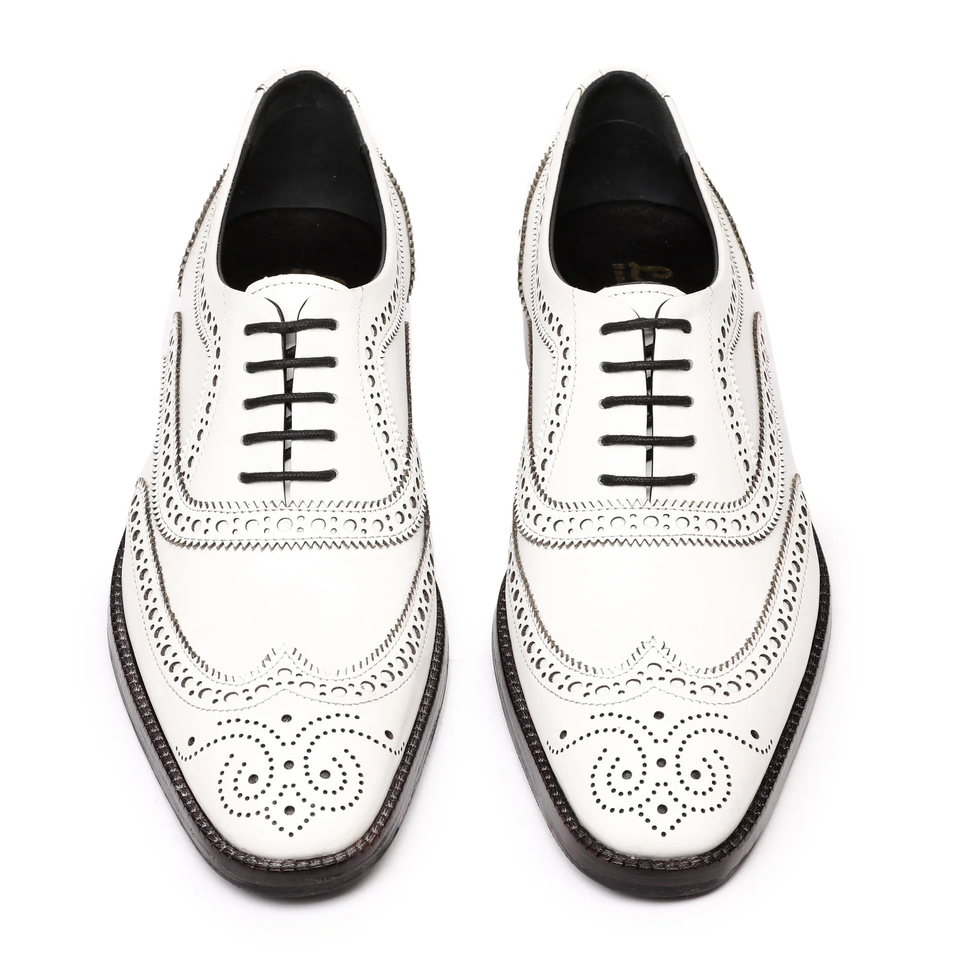 Wingtip Brogue Oxford- White