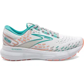 Women's Brooks Glycerin 20, Oyster/Latigo Bay/Coral, 6.5 B Medium