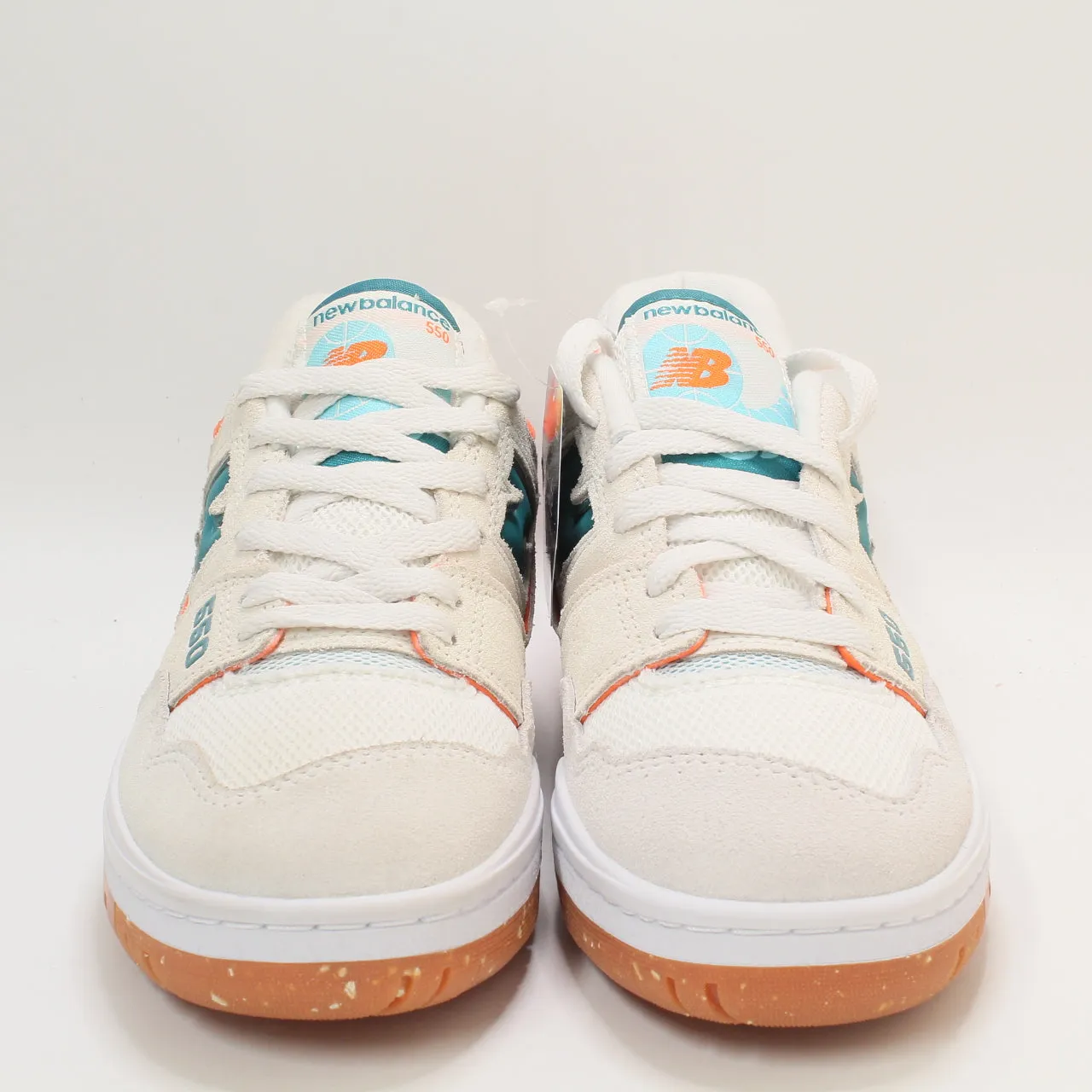 Womens New Balance BB550 Trainers Cream Orange Blue Green Grey Gum