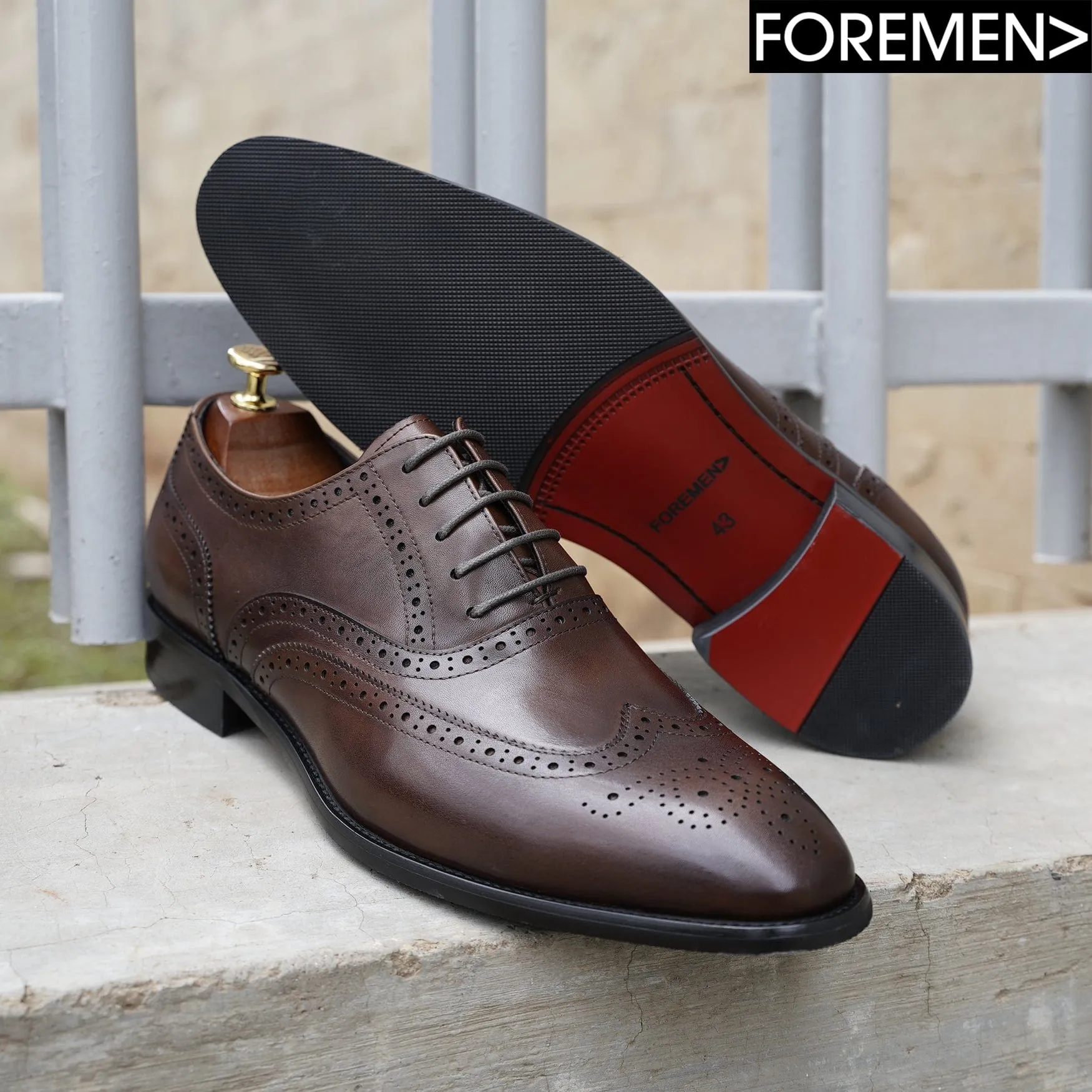 ZARANA | Brown Brogue Oxfords